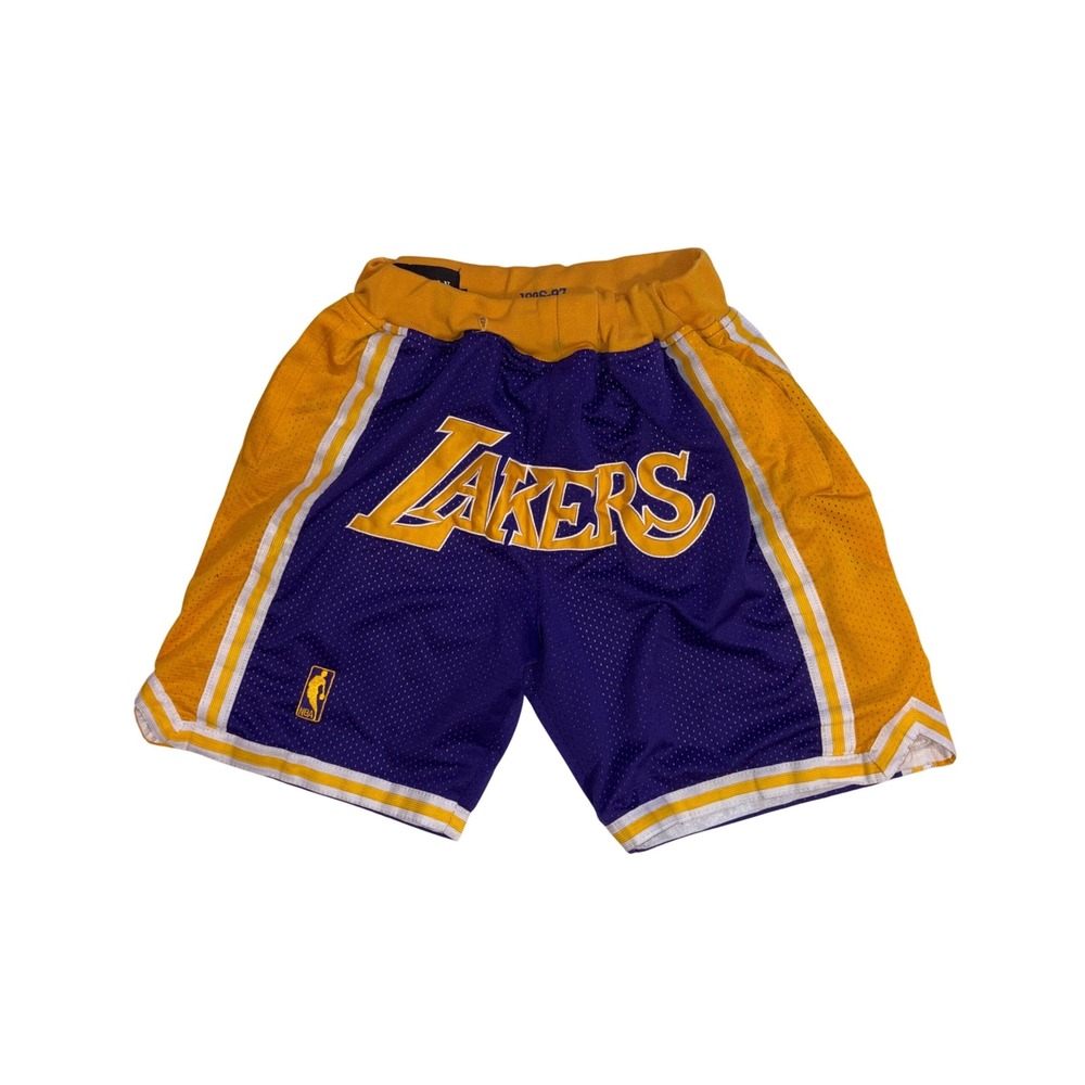 JUST DON Basketball Shorts Mens S Purple 1996-97 Los‎ Angeles Lakers NBA Retro